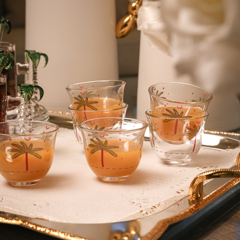 Palm Tree Arabic Coffee Cups