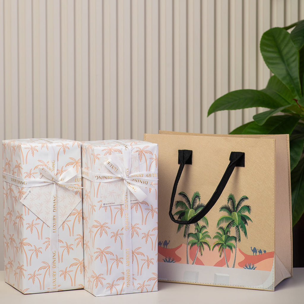 Palm Tree Flask Set