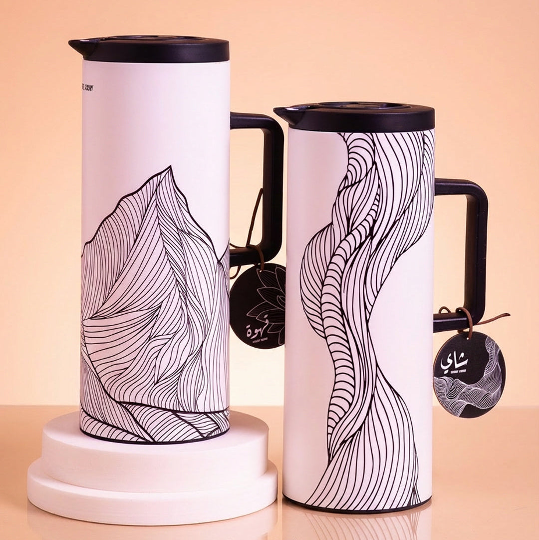 Wave White Flasks