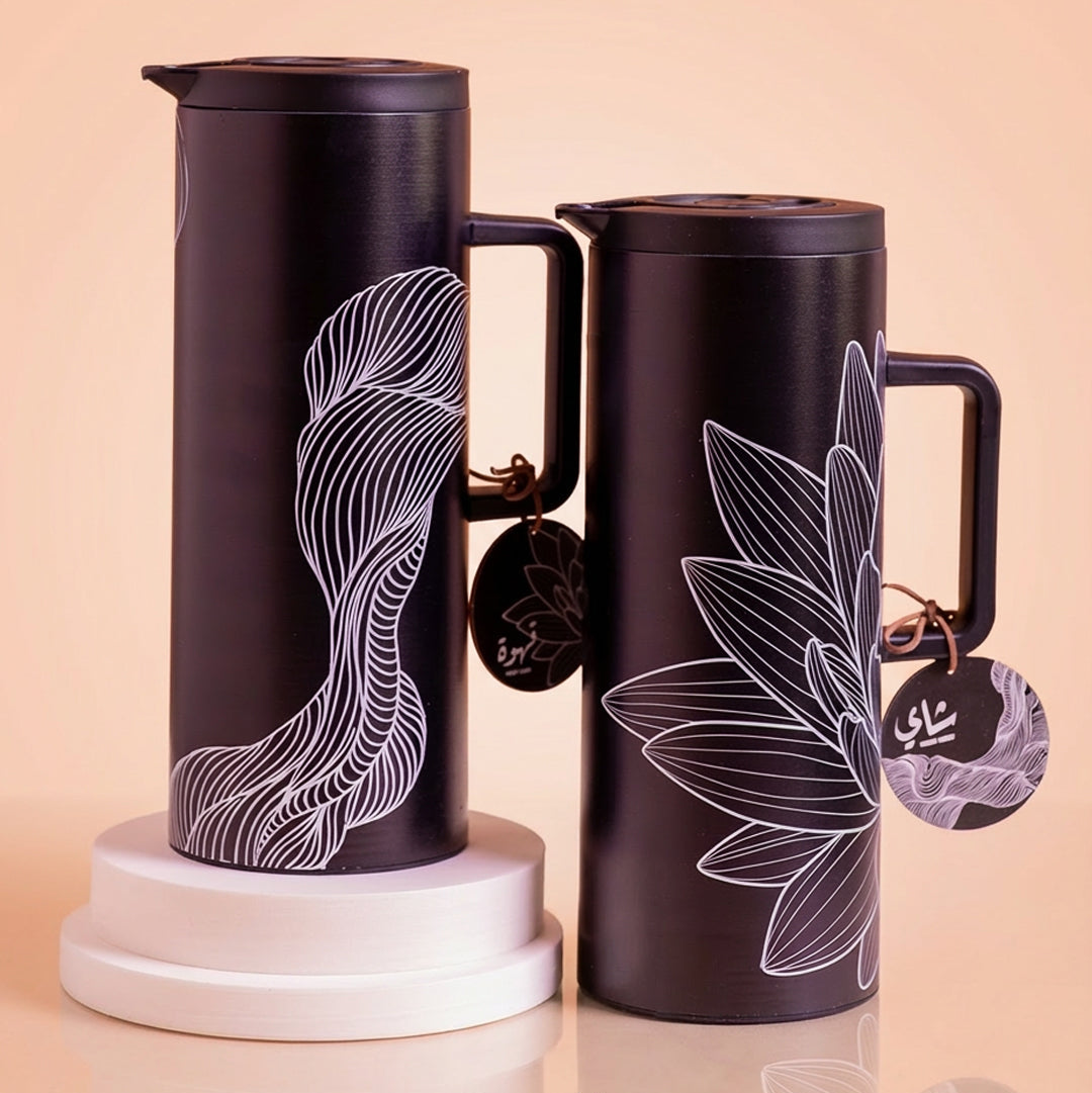 Wave Black Flasks