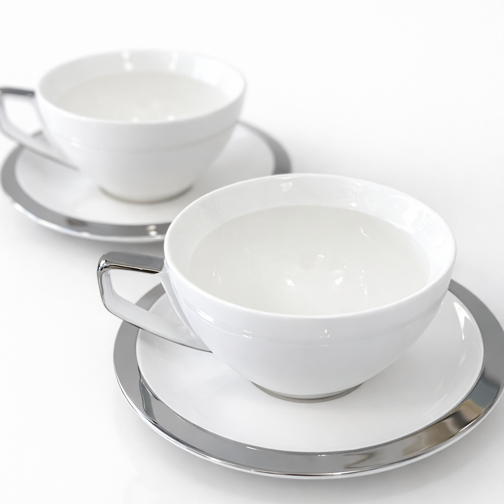 Stella Silver Teacup Set