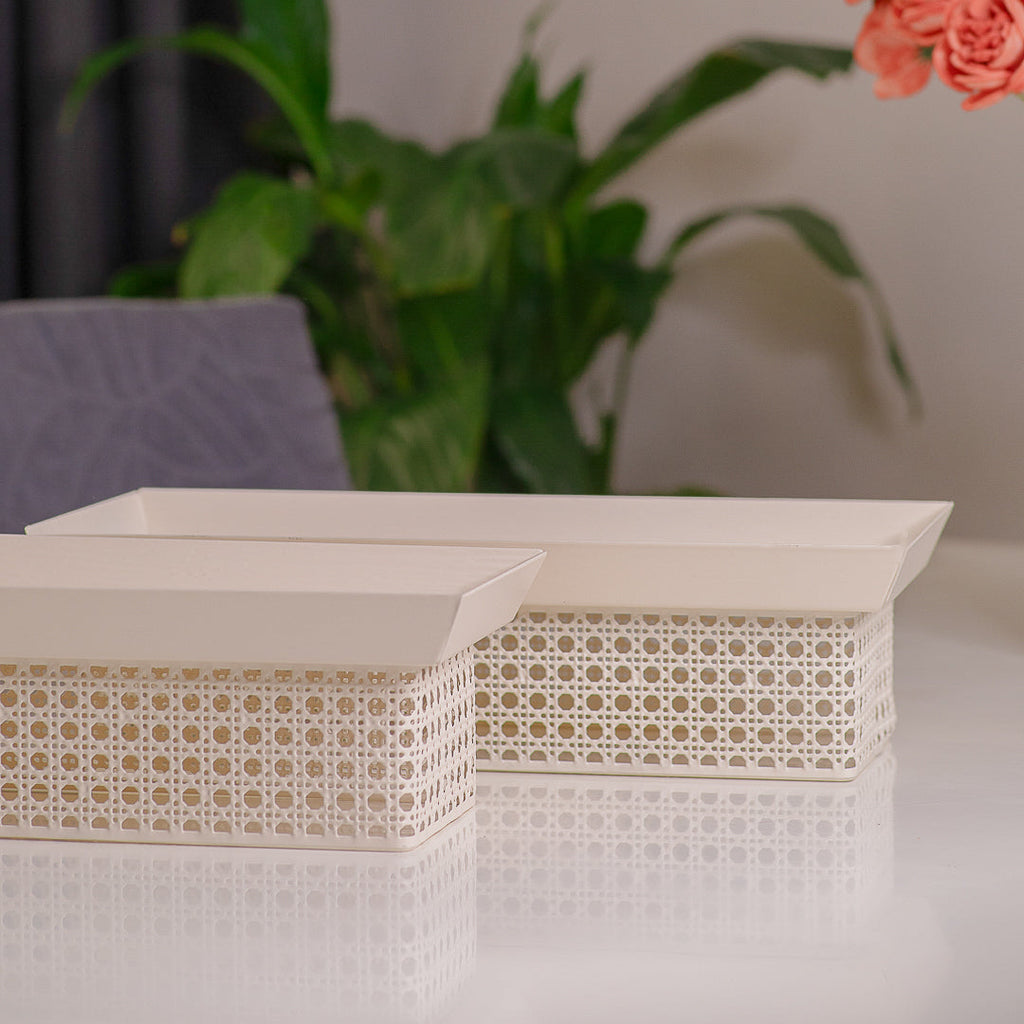 Beige Rectangular Stand