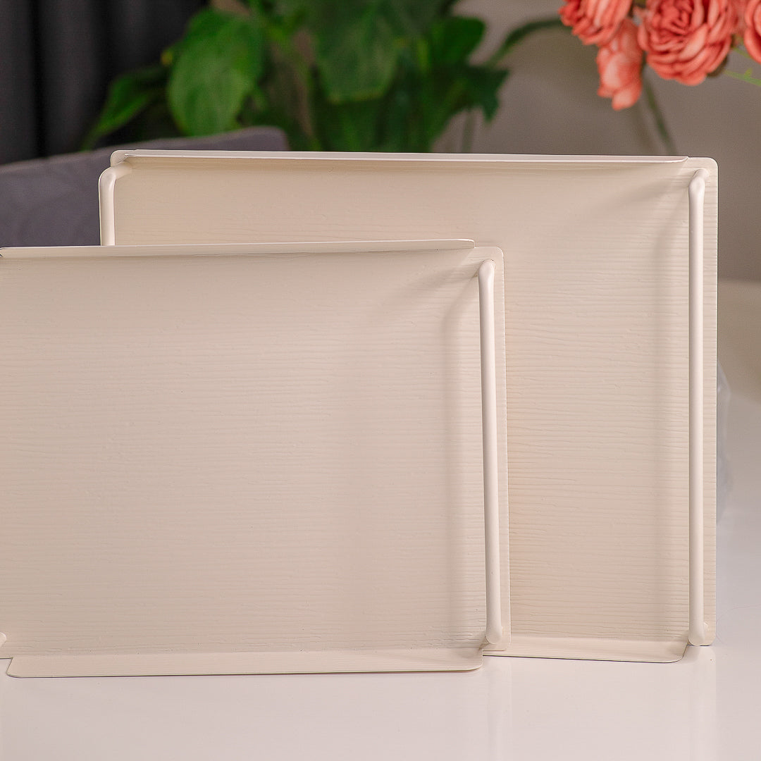 Beige Tray Set