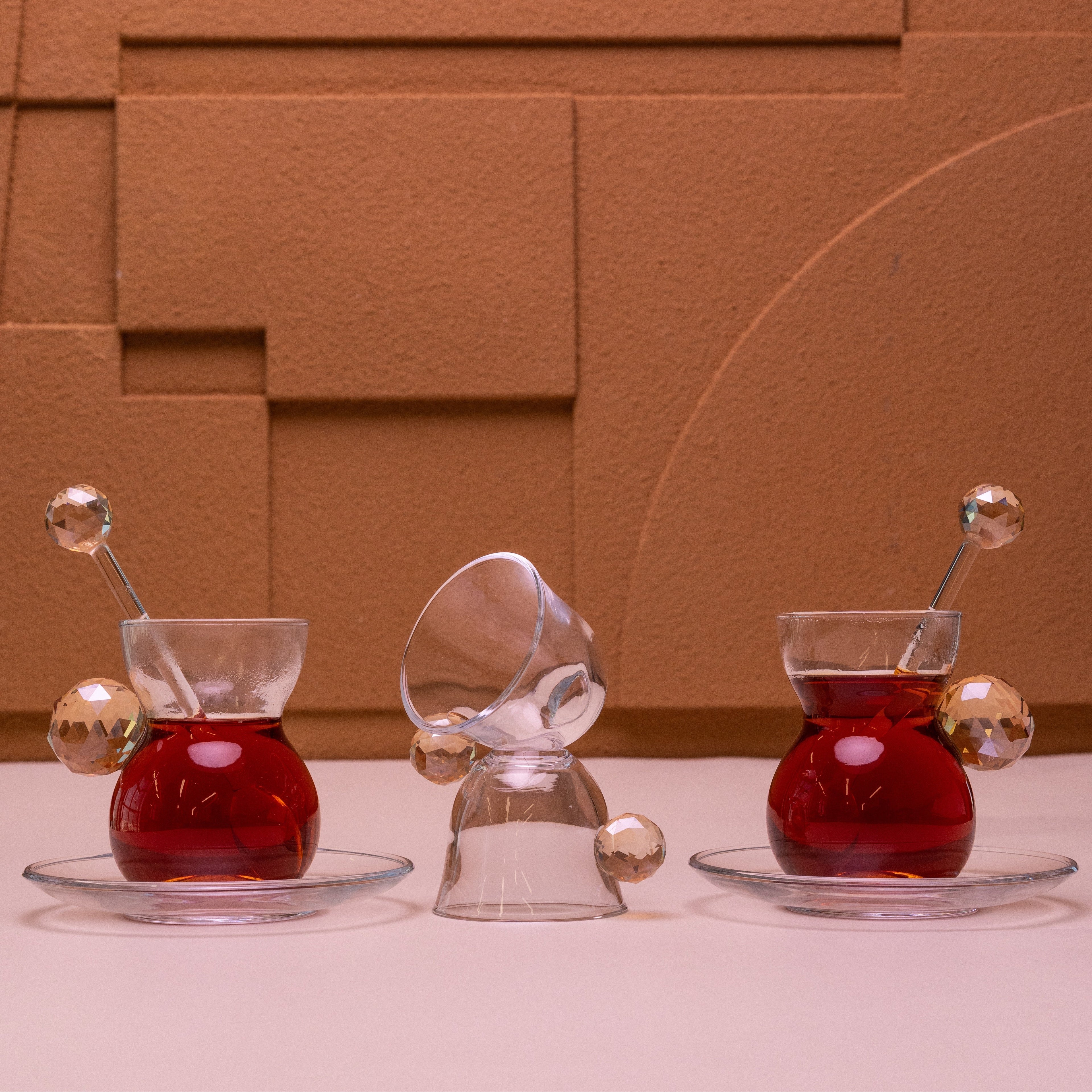 Gold Crystal Tea & Coffee Set