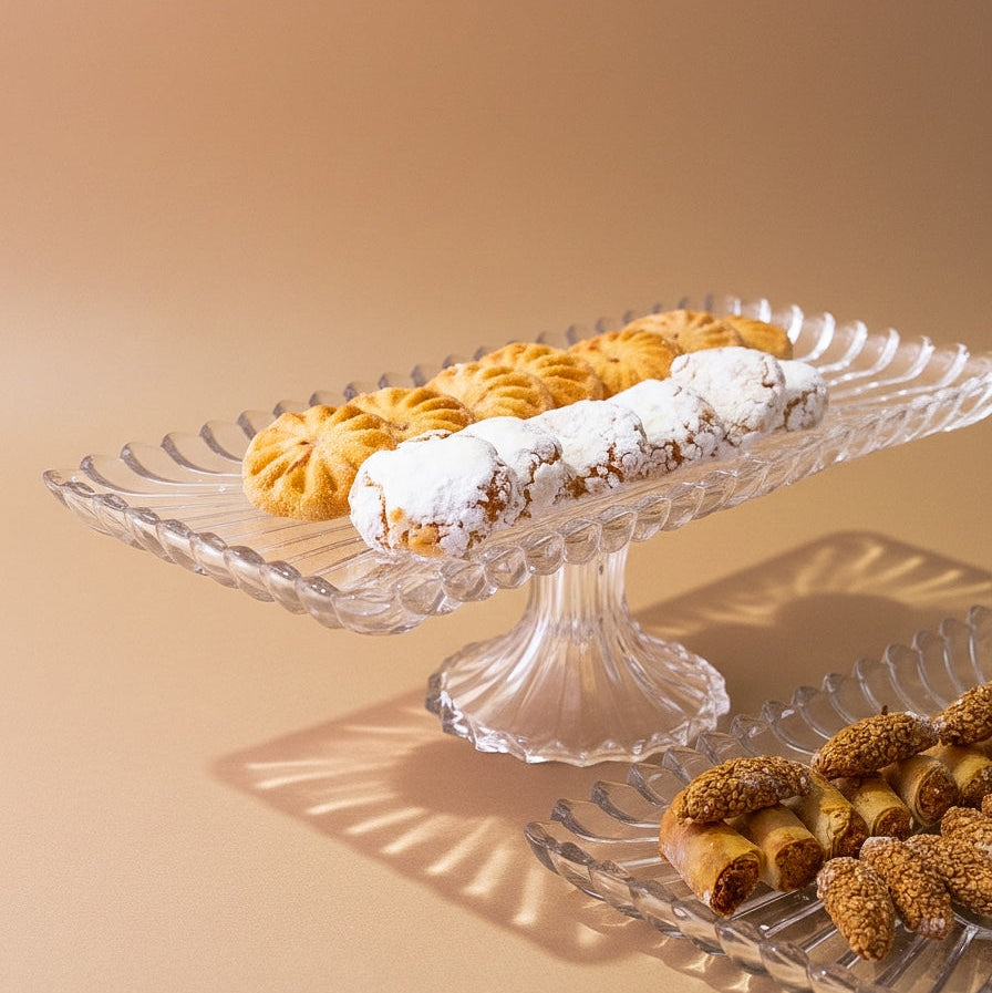 Rectangular Crystal Tray w/ Base