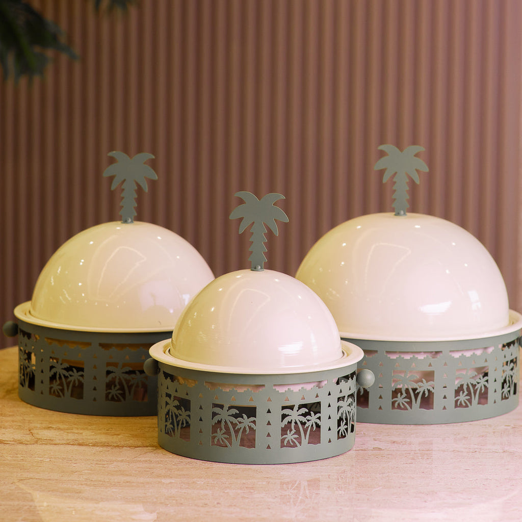 Palm Tree Buffet Plate