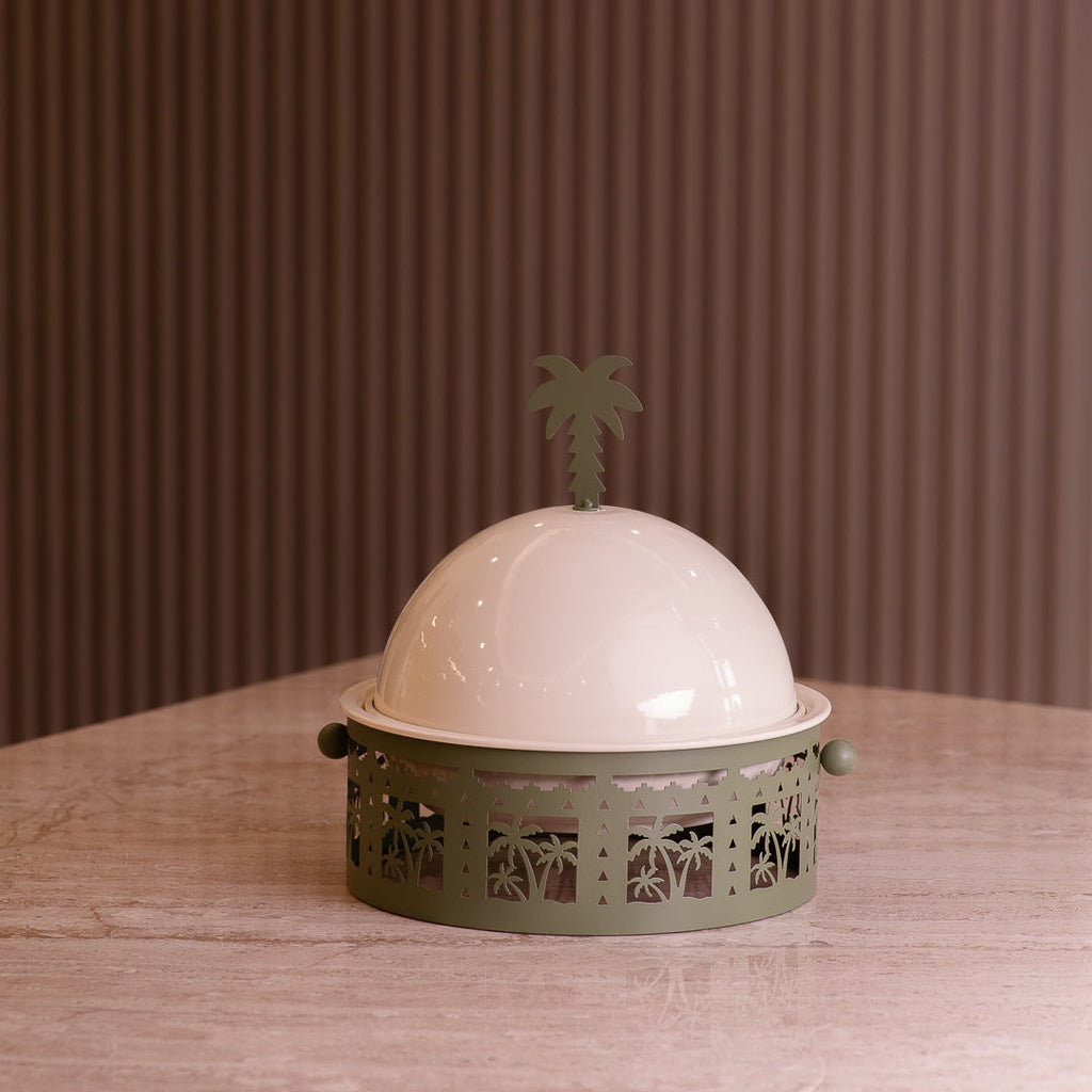 Palm Tree Buffet Plate