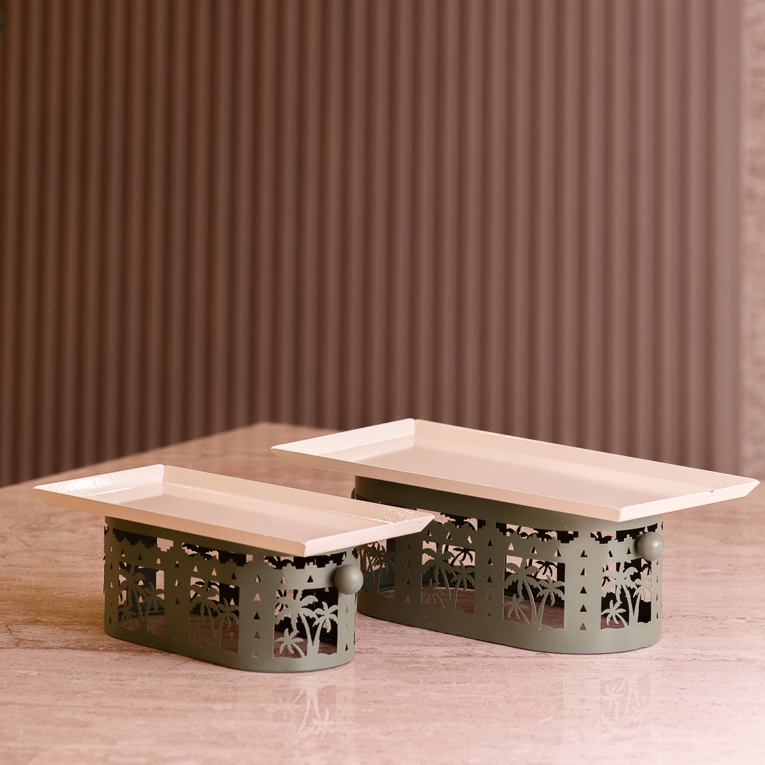 Palm Tree Rctangular Stand