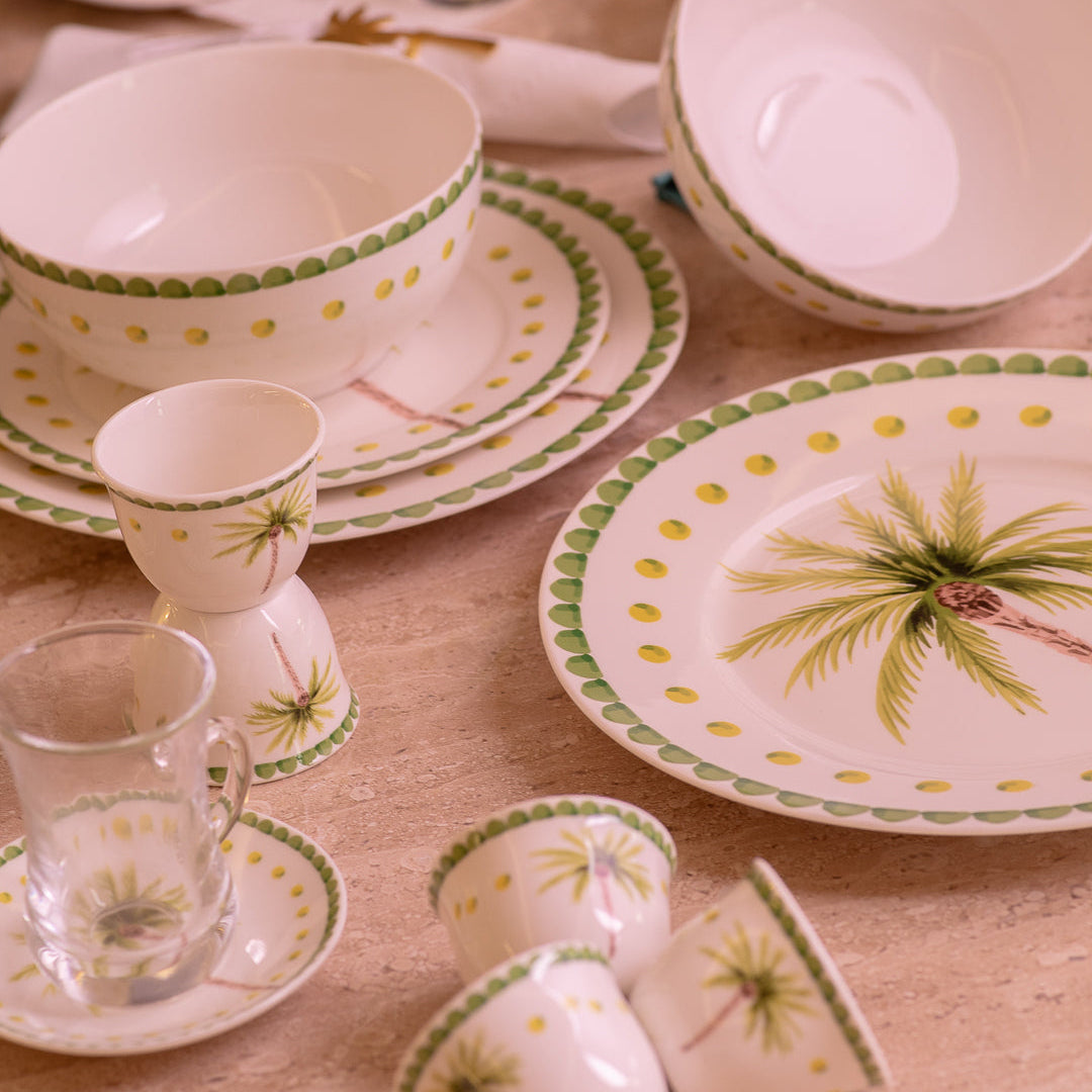 Palm Tree Dinnerware Set - Green