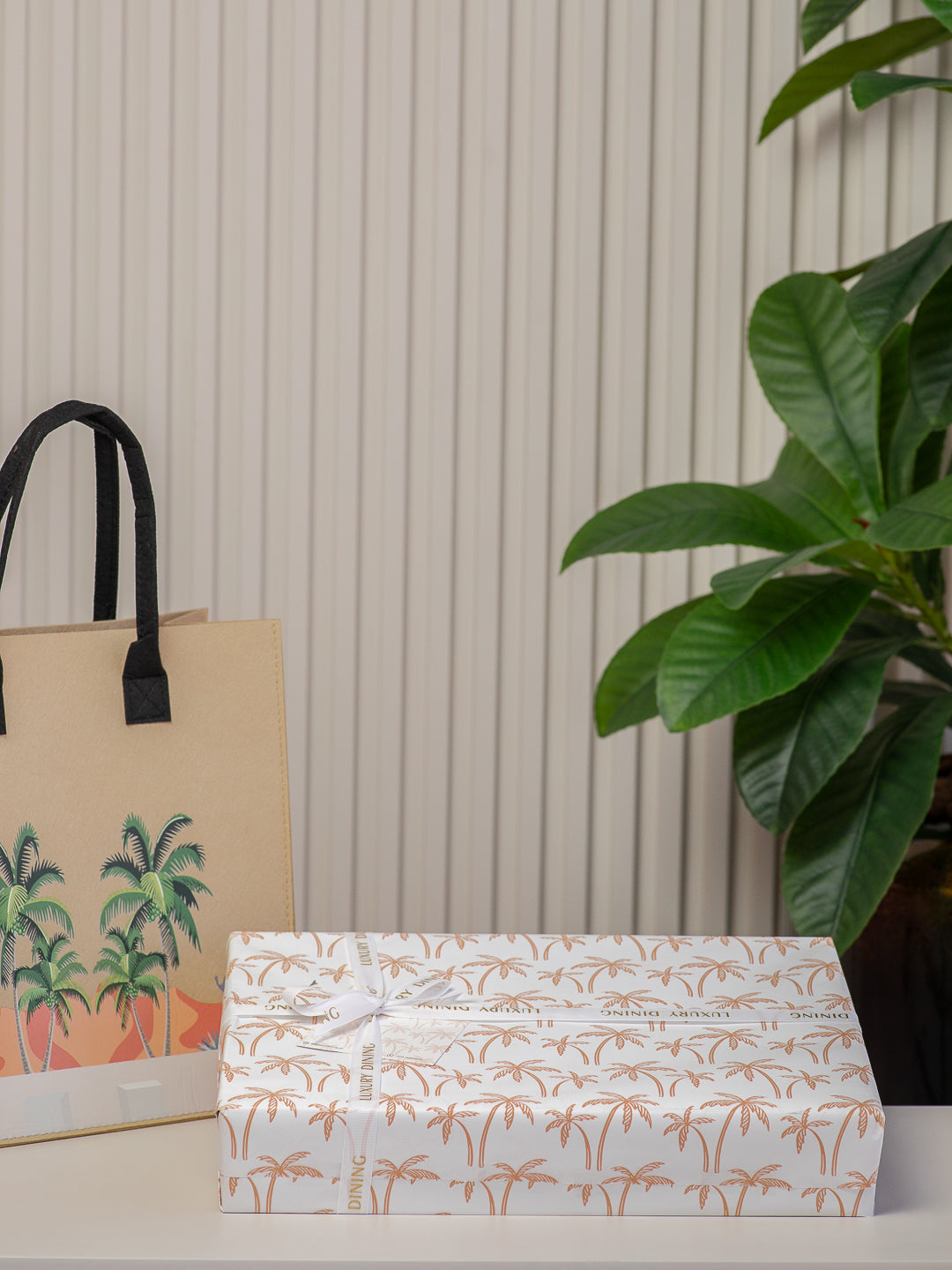 Palm Tree Tea & Coffee Set - Green