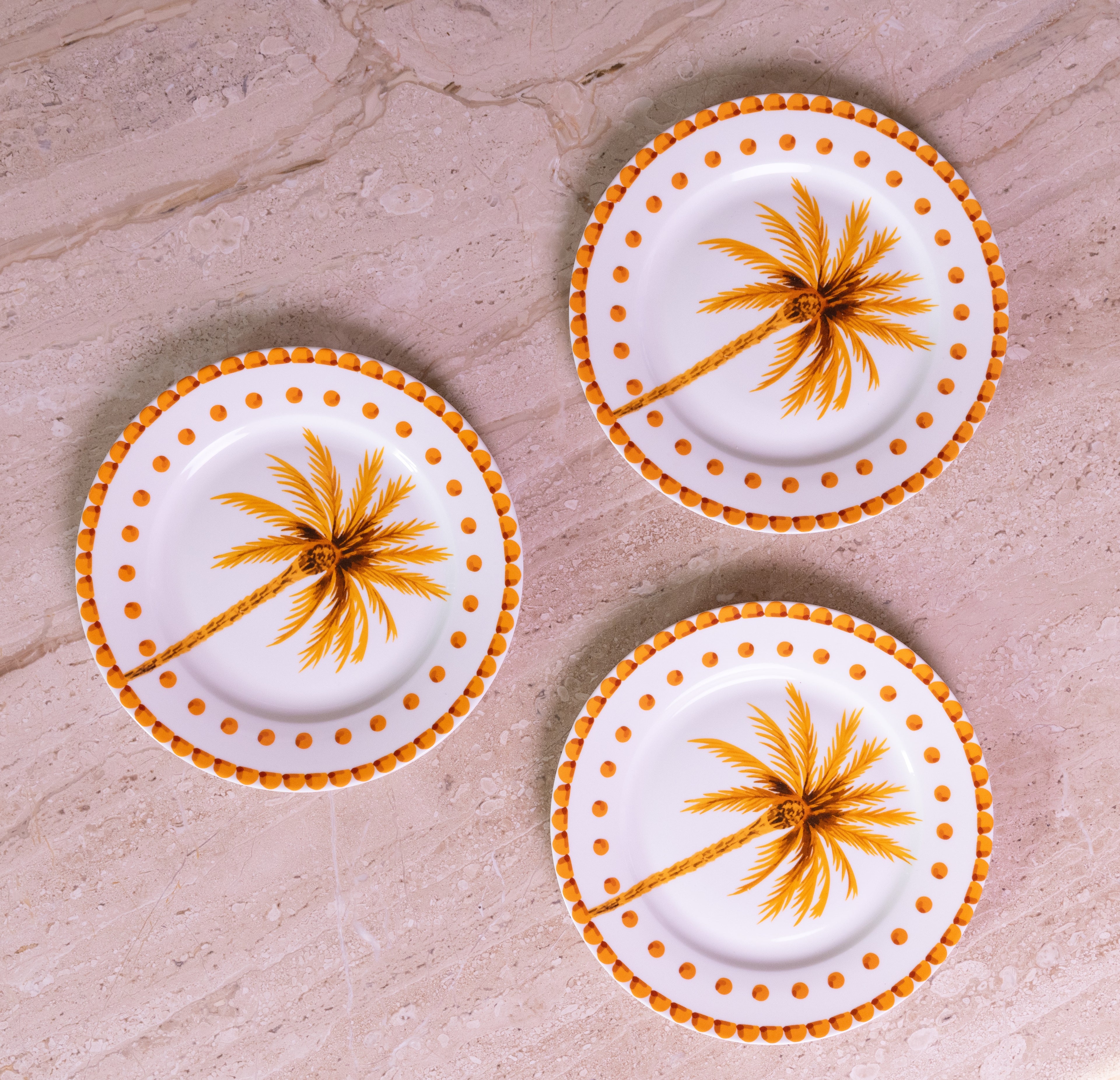 Palm Tree Dessert Plates