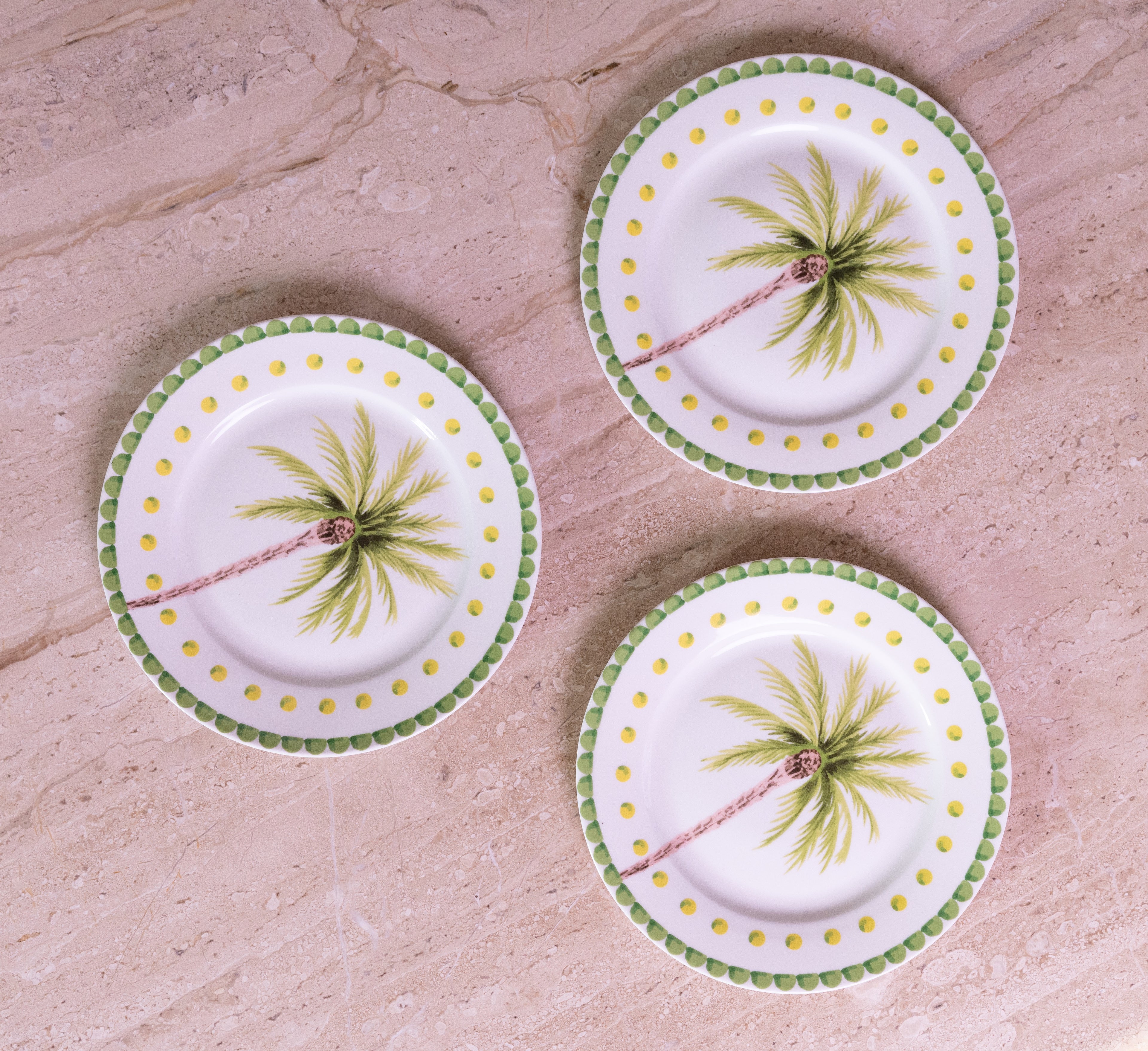 Palm Tree Dessert Plates